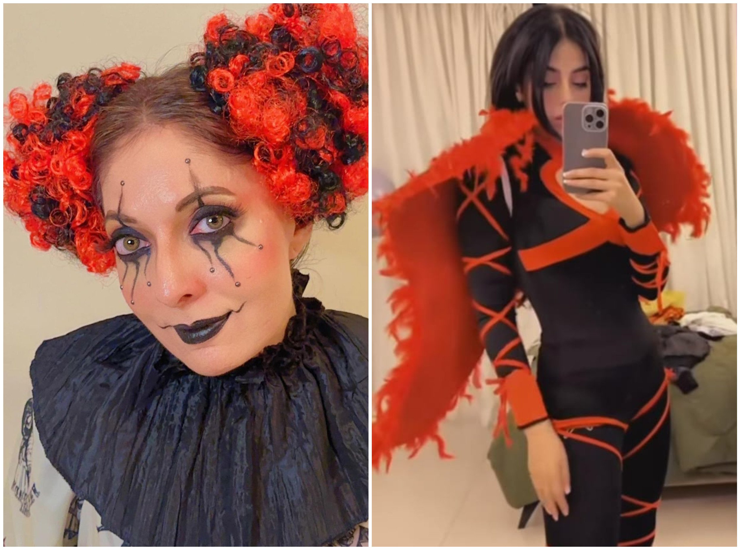 "Courageous Costume Choices: Sharmila Faruqui and Yashma Gill Embrace Gothic Looks for Halloween"